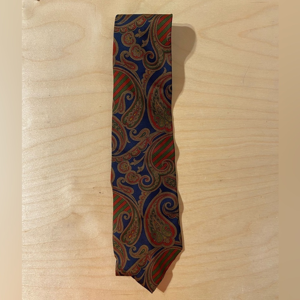 Tommy Hilfiger Paisley Tie - Blue and Green (EA)
